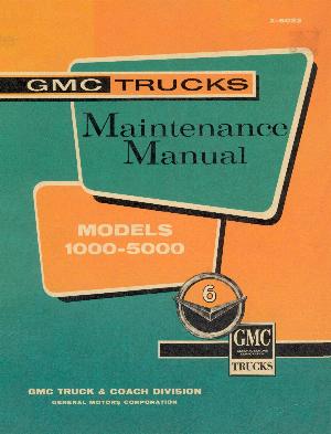 X-6023 1960-61 GMC Light Truck Mainttenance Manual